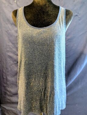 Women's Shimmery Blue Tank Top - Sz Small